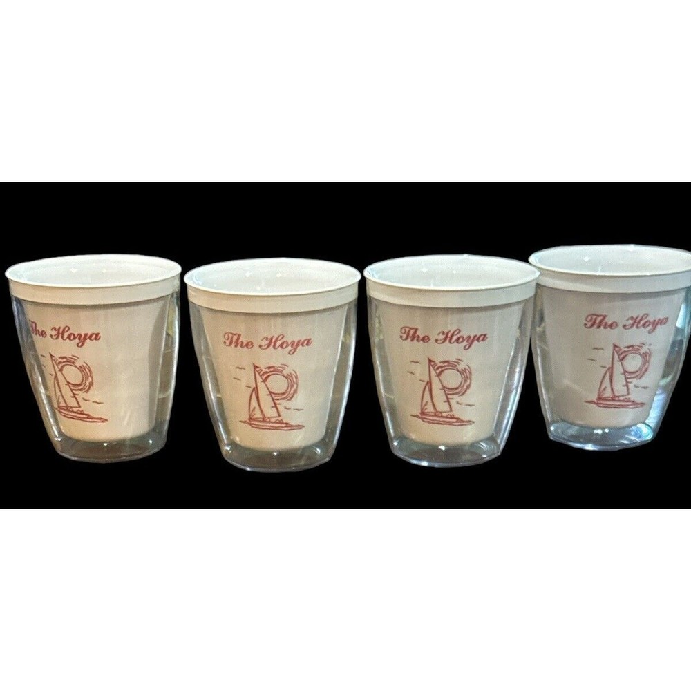 The Hoya Sailboat Tumblers. Complete set of 4. Excellent Condition